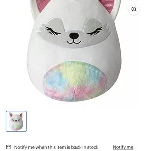Squishmallows 16 inch Gracelynn the Arctic Fox plush toy.